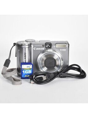 Canon Powershot A620 Digital Camera 7.1MP 4X Optical Zoom Video 1GB SD Card